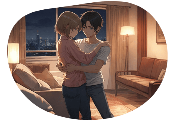 都会の夜のダンスパーティー date idea illustration