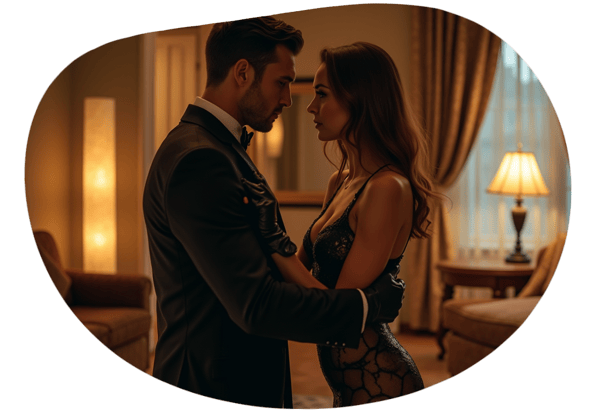 Тайная встреча с героем date idea illustration