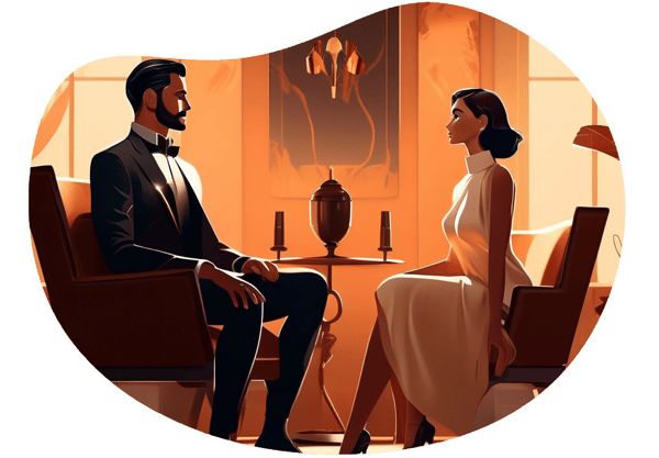 A Night of Bound Trust date idea illustration