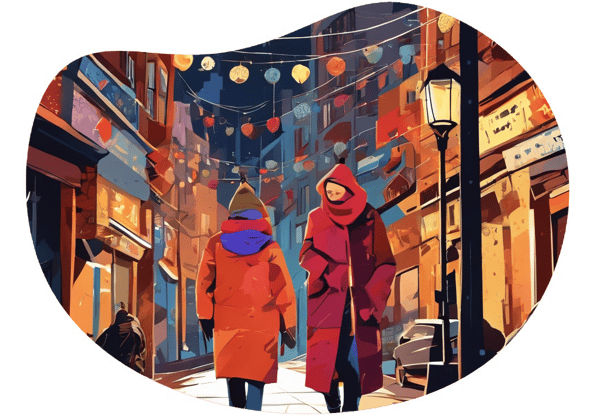 Ankara Night Explorers date idea illustration
