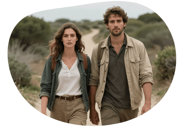 Avventura Naturista nella Natura Sarda date idea illustration