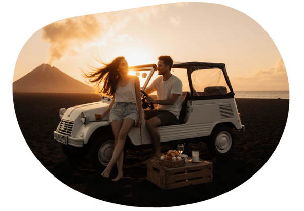 Avventura Sensuale alle Isole Eolie date idea illustration