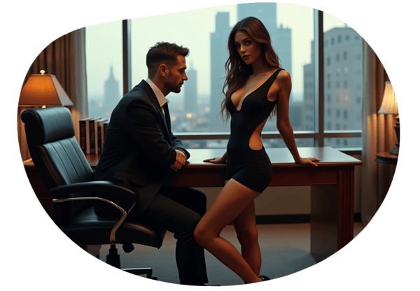 Bunny Business Executive Seduction date idea illustration