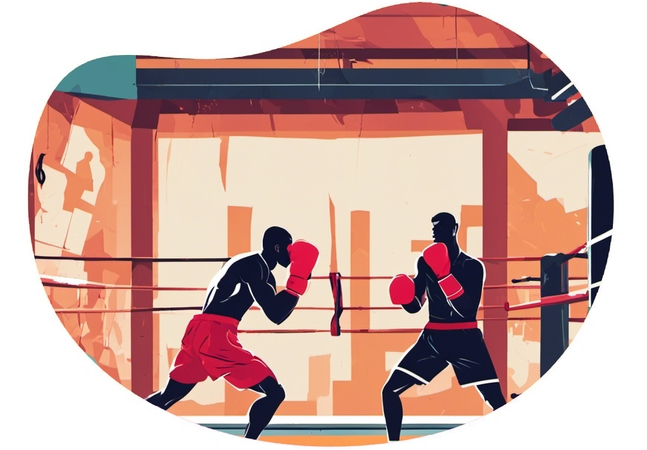 Thrilling Boxing Night date idea illustration