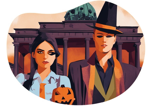 Halloween Seduction date idea illustration