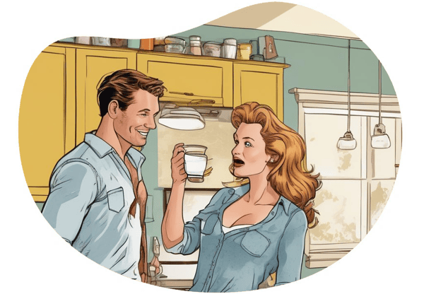 Caught in Diapers date idea illustration