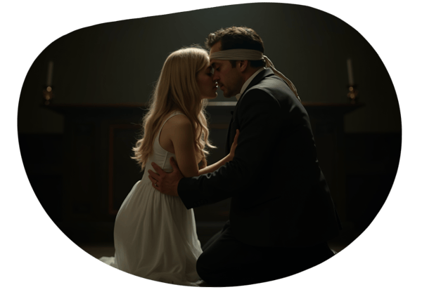 Church Girl's Forbidden Submission date idea illustration