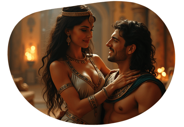 Cleopatra's Captive date idea illustration