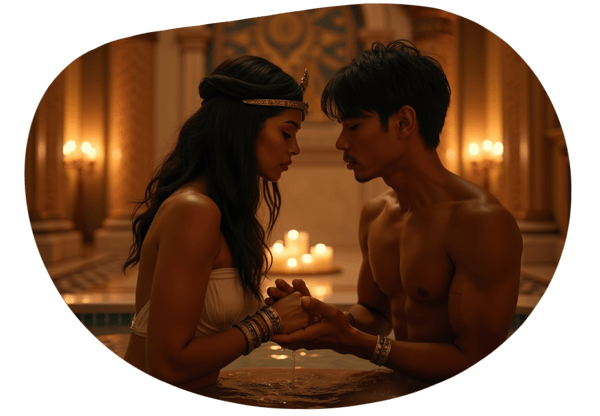 Cleopatra's Seductive Slave date idea illustration