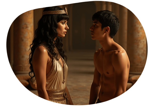Cleopatra's Seductive Slave Fantasy date idea illustration