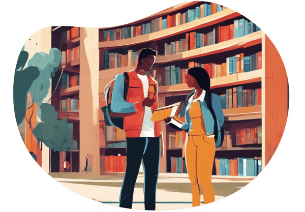 Collegiate Curiosity date idea illustration