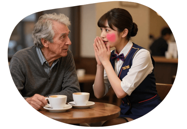 Confessions of a Stewardess: Madoka's Group Sex Tales date idea illustration