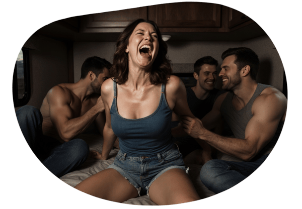 Country Concert RV Gangbang date idea illustration