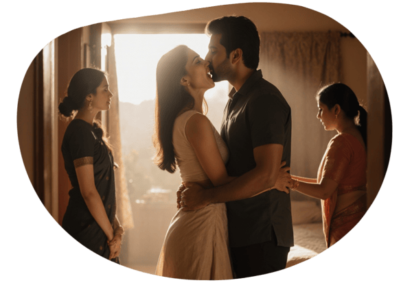 Cuckold Couple Swap Fantasy date idea illustration