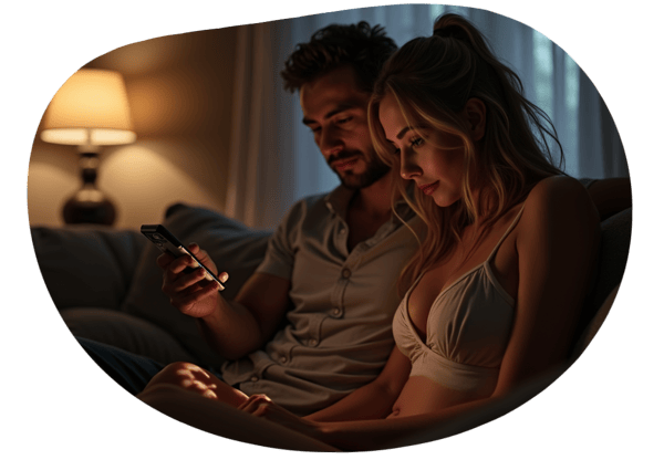 Cuckolded on a Monday Night date idea illustration