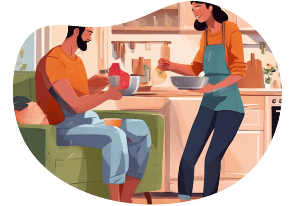 Culinary Exploration and Movie Night in Eskişehir date idea illustration