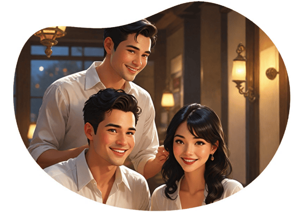 Dining Desire date idea illustration