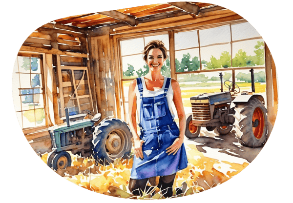 Dirty Dealings on the Farm date idea illustration