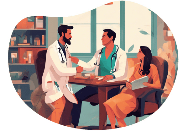 Doctor and Patient Fantasy date idea illustration