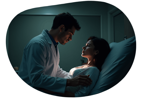 Doctor's Forbidden Examination date idea illustration