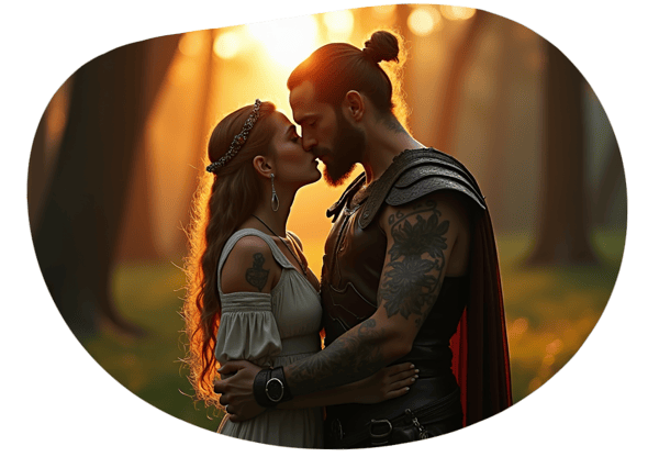 Elven Prince and the Adventurer date idea illustration