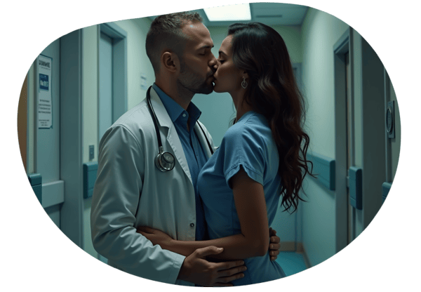 Emergency Room Passion: A Doctor and Nurse Roleplay date idea illustration