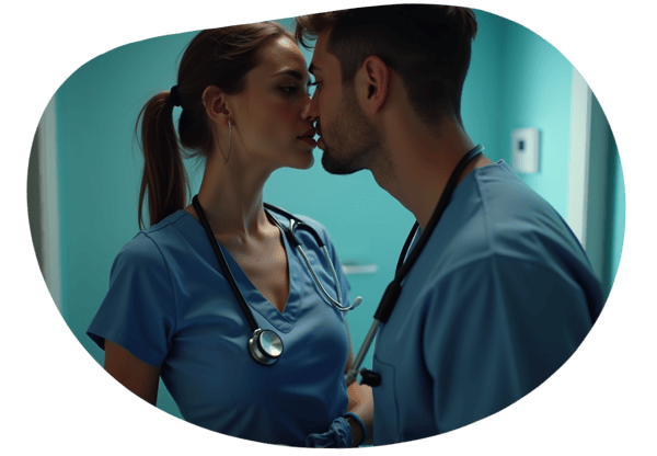 Emergency Room Passion: Nurse and Patient Roleplay date idea illustration