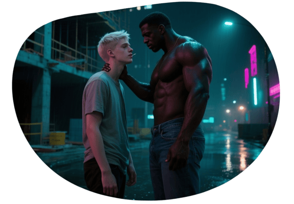 Encontro Proibido na Construção: A Transformação em Putinha do Kennedy date idea illustration