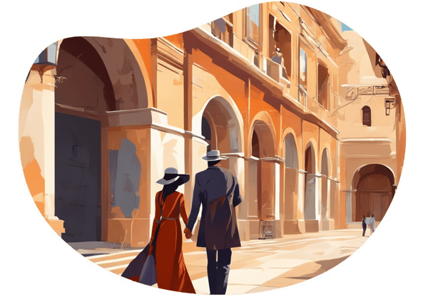 Exploring the Van Museum Trail date idea illustration