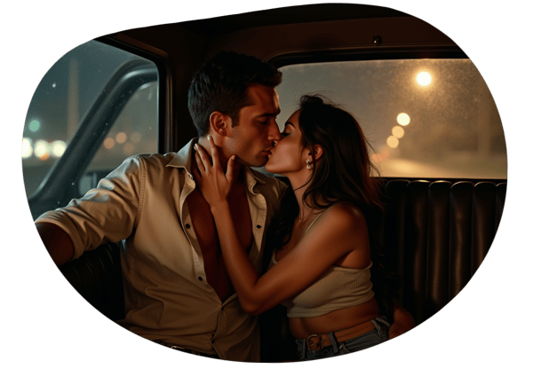 Fake Dating Turns Real in the Truck date idea illustration