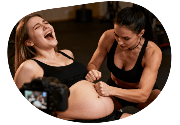 Fetish Star Training: Belly Punch Modeling Session date idea illustration