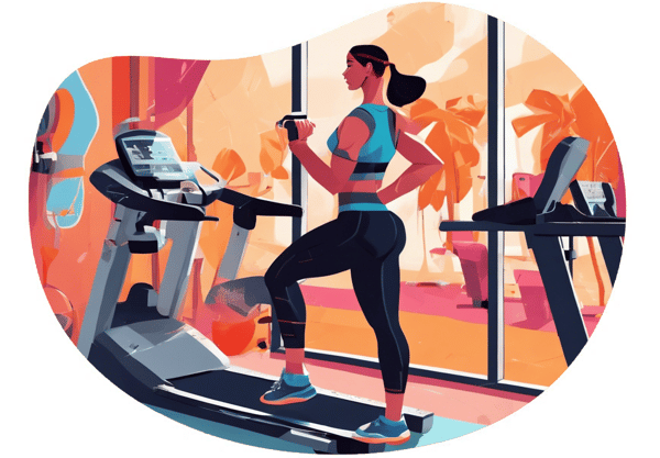 Fit for Passion: A Gym Fantasy Encounter date idea illustration