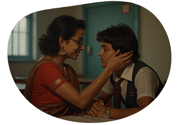 Forbidden Classroom Desire date idea illustration