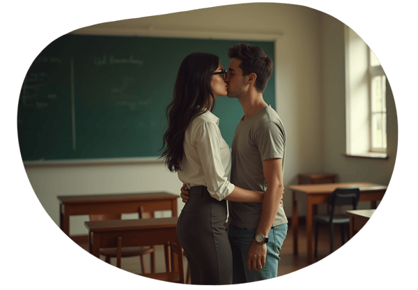 Forbidden Classroom Desire date idea illustration