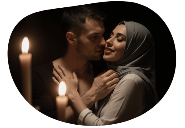 Forbidden Desire: A Passionate Encounter Between Cultures date idea illustration