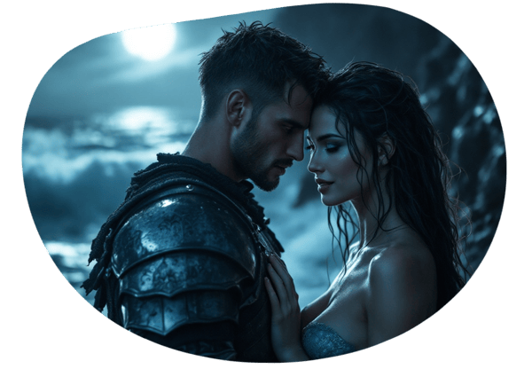 Forbidden Tides: A Soldier and Siren's Secret Rendezvous date idea illustration