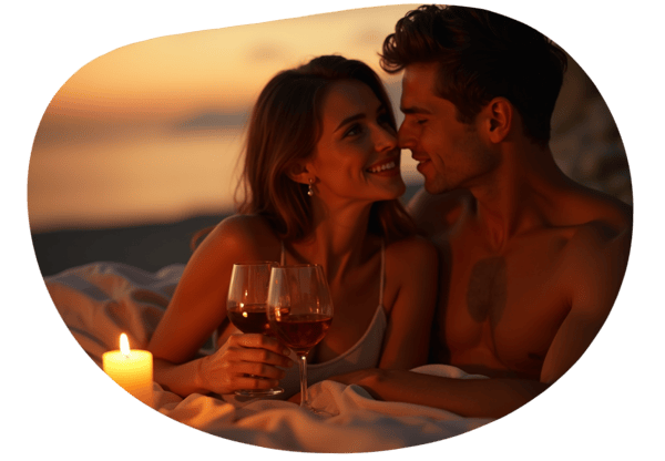 Greek Vacation Fling in Parga date idea illustration