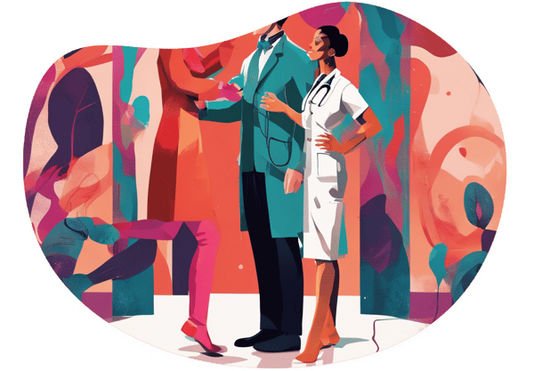 Healing Rhythms: The Doctor and the Dancer date idea illustration