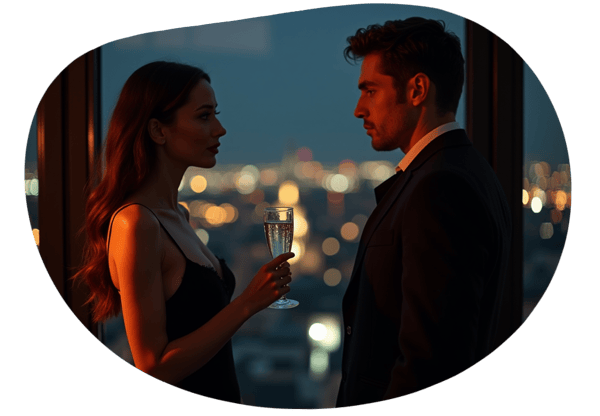 Hemmelig Agent og den mystiske fremmede date idea illustration