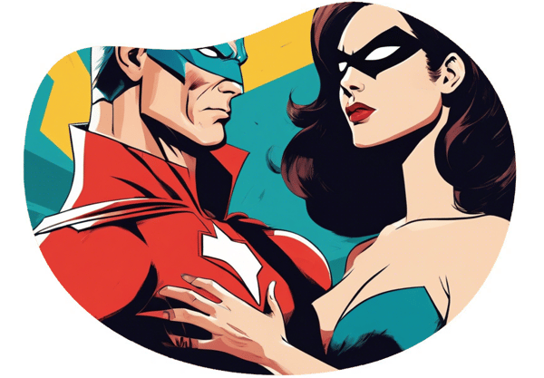 Hero's Dilemma: Saving the Sweetheart date idea illustration