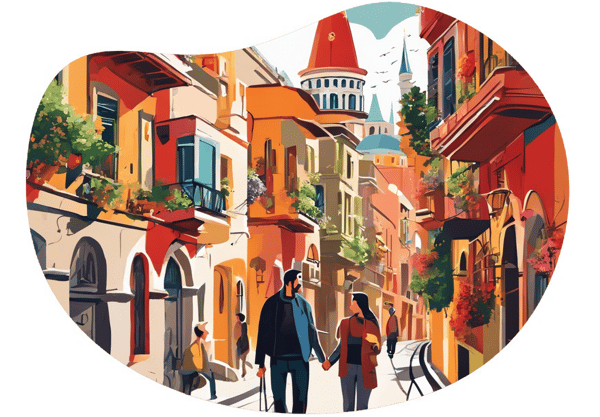 Historic Istanbul Walking Tour date idea illustration