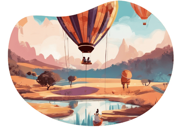 Hot Air Balloon & Spa Day in Bursa date idea illustration