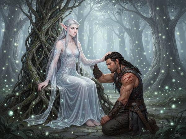 Flux 2 Turbo — The Elven Queen's Champion — Digital Art