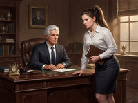 Flux 2 Turbo — Office Heat Classics — Digital Art