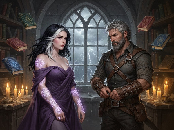 Flux 2 Turbo — A Night in the Sorceress's Tower — Digital Art