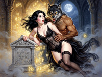 Flux 2 Turbo — Moonlit Horror-Erotica Blend — Classic Romance