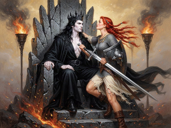 Flux 2 Turbo — The Shieldmaiden and the Dark Lord — Classic Romance