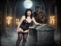 Flux 2 Turbo — Moonlit Horror-Erotica Blend — Dark Fantasy