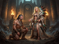 Flux 2 Turbo — Tribal Guardian's Desire — Epic Fantasy