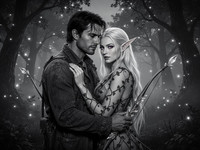 Flux 2 Turbo — Fantasy Romance in the Whispering Grove — Film Noir